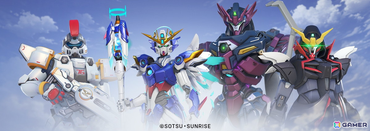 「オーバーウォッチ 2」と「ガンダム W」のコラボがスタート!「ウイングガンダムゼロ」や「ガンダムデスサイズ」などのコラボスキン4種が登場の画像