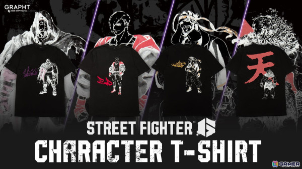 「スト6」パンクデザインのTシャツや「がんばれジュリちゃん」に登場したゲーミングザンギTシャツなど新作コラボアイテムの予約受付が開始！の画像6