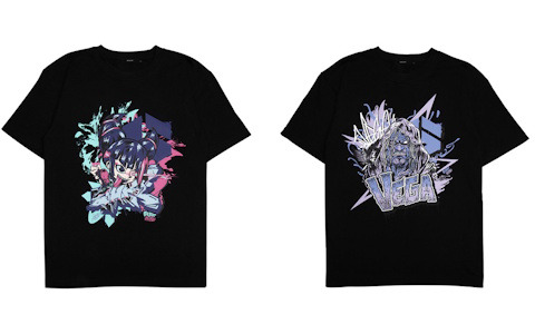 「スト6」パンクデザインのTシャツや「がんばれジュリちゃん」に登場したゲーミングザンギTシャツなど新作コラボアイテムの予約受付が開始！