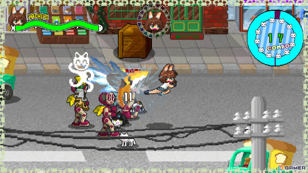 血沸きネコ踊る90年代風ベルトスクロールアクション「ネコパワー!やちよ」のSteamページが公開!の画像