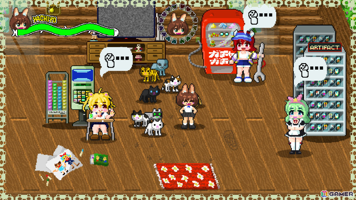 血沸きネコ踊る90年代風ベルトスクロールアクション「ネコパワー！やちよ」のSteamページが公開！の画像9