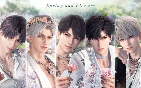 「恋と深空」でイベント「春から花へ捧ぐ」を開催！セイヤ、レイ、ホムラ、シン、マヒルの新限定星5思念が登場