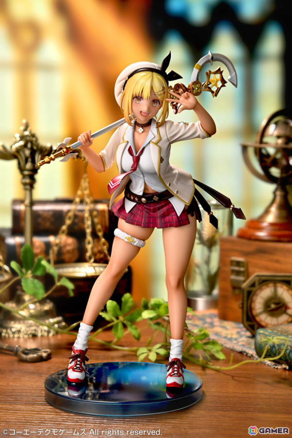 「レスレリアーナのアトリエ」のイベント「レスレリ学園」に登場した金髪ギャル姿のライザが1/7スケールフィギュアになって登場！予約受付も実施中の画像1
