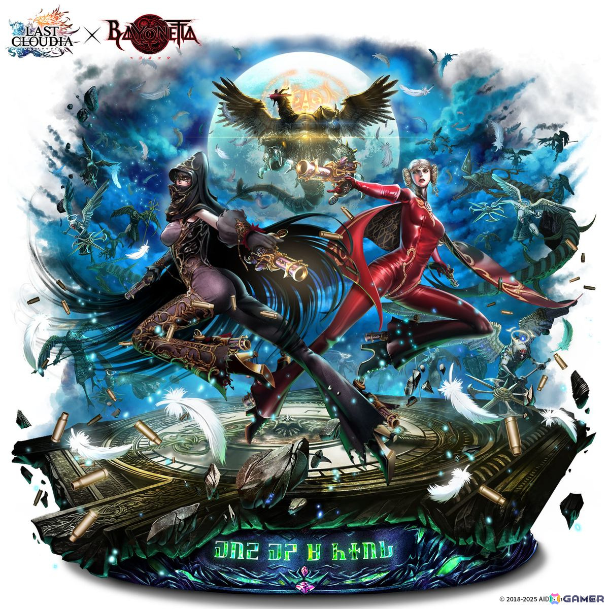 「ラストクラウディア」で「ベヨネッタ」の復刻コラボガチャが開催！コラボユニットのベヨネッタ（CV：田中敦子）とジャンヌ（CV：園崎未恵）が登場の画像