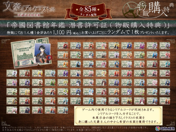 「文豪とアルケミスト展 -帝國図書館年鑑-」京都・東京の2会場で5月9日より順次開催！描き下ろしイラストのオリジナルグッズ販売もの画像7