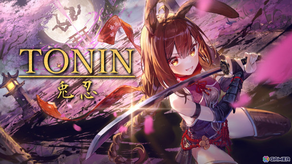 ウサ耳忍者が敵をバラバラに斬り刻んで蹴り飛ばす和風SFアクションゲーム「TONIN: 兎忍」のクラウドファンディングがKickstarterでスタート！の画像1