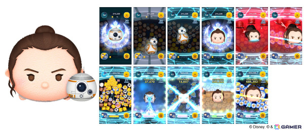 LINE：ディズニー ツムツム」に「レイ＆BB-8」と「ポー