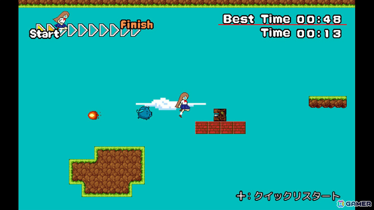 “ギリJump”を駆使して1秒でも早くゴールを目指す高速アクション「ツクールシリーズ ギリJumpエクストリーム」がリリース！の画像