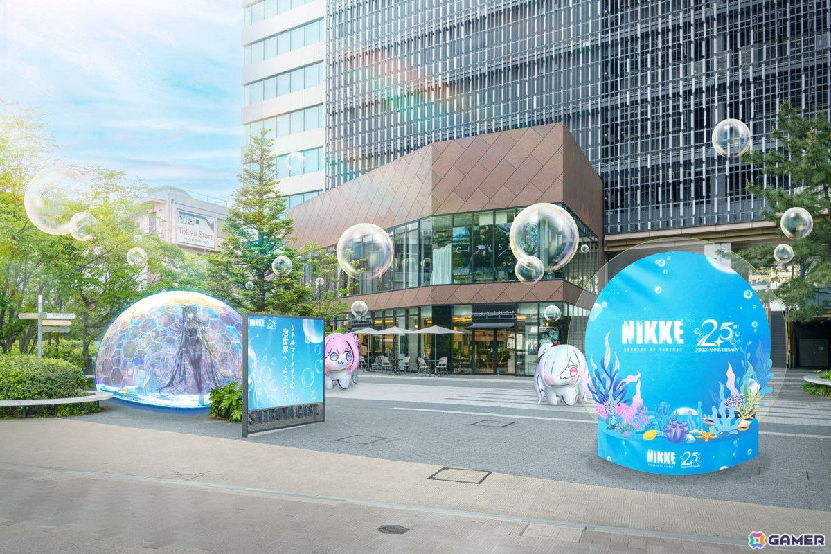 「勝利の女神:NIKKE」2.5周年記念のオフラインイベントが渋谷キャストにて5月3日より開催!リトルマーメイドの幻想的な泡の世界を再現したバブルショーもの画像