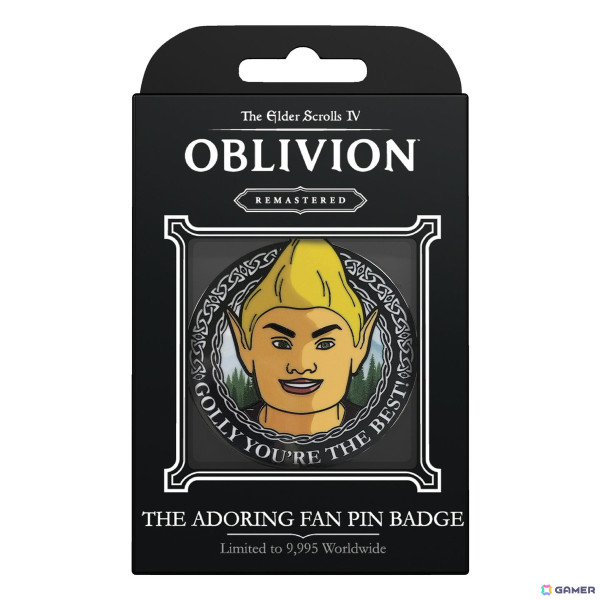 「The Elder Scrolls IV: Oblivion Remastered」の公式ライセンスグッズがインフォレンズより登場！熱烈なファンNPCをモチーフにしたピンバッジなどがラインナップの画像3