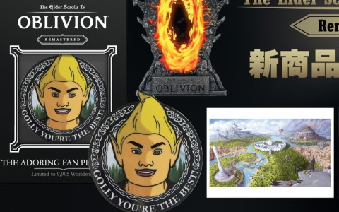 「The Elder Scrolls IV: Oblivion Remastered」の公式ライセンスグッズがインフォレンズより登場！熱烈なファンNPCをモチーフにしたピンバッジなどがラインナップ
