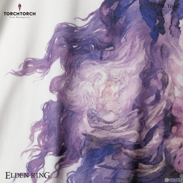 「ELDEN RING」とTORCH TORCHの新作コラボアイテムが7月に発売！DLC「SHADOW OF THE ERDTREE」より「聖女トリーナ」のTシャツが登場の画像3