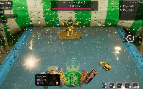 縁日でおなじみのボールすくいと射的が融合した「ボールすくいフレンズ」がSteamでリリース！