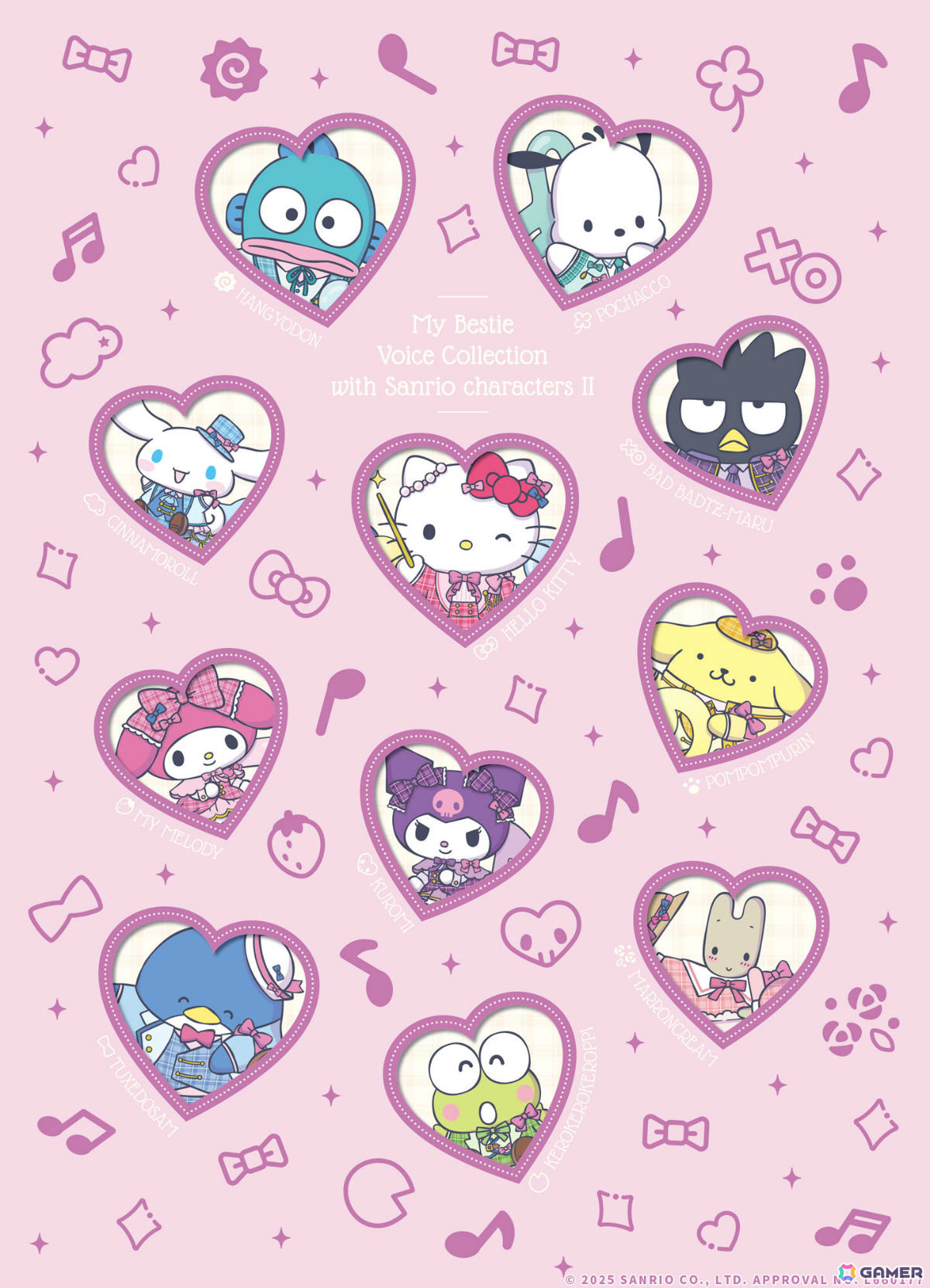 サンリオキャラクターソングカバーアルバム「My Bestie Voice Collection with Sanrio characters II」小野賢章さん、梶裕貴さんら12名の撮りおろしビジュアルが公開！の画像2