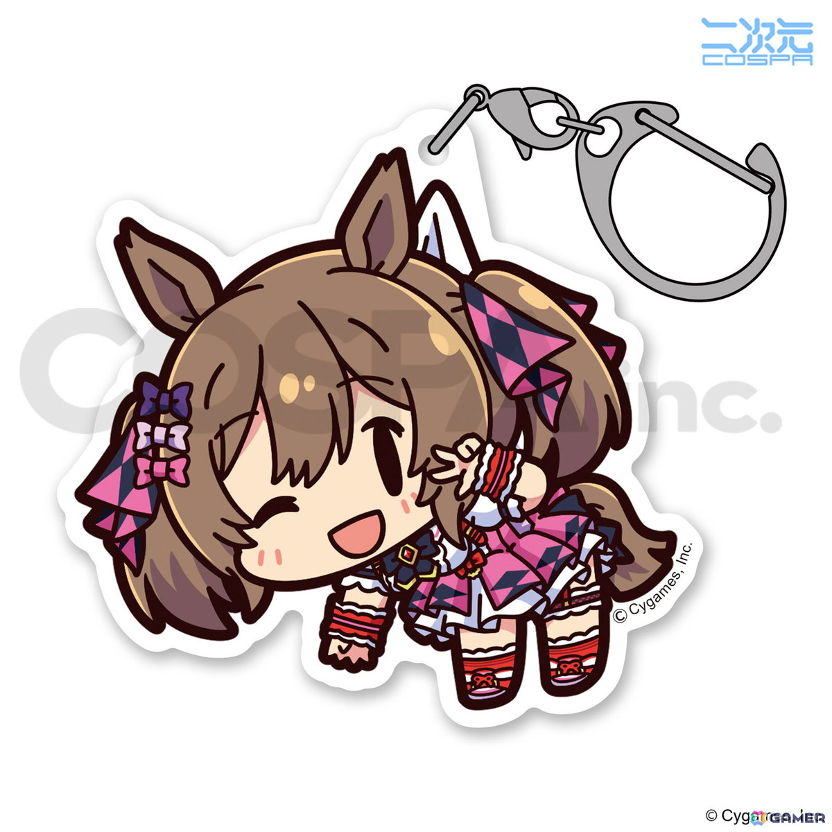 「ウマ娘 プリティーダービー」サトノダイヤモンドやドゥラメンテたちが「アクリルつままれ」になって二次元コスパから登場!の画像