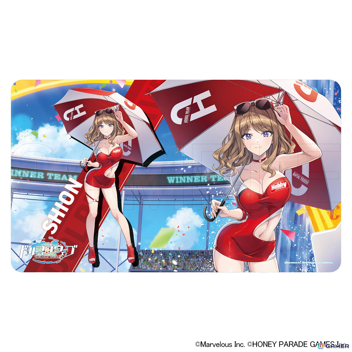 「ドルフィンウェーブ」ホビージャパンコラボ実装衣装のアクリルスタンド、ラバーデスクマット、抱き枕カバーが登場！の画像5
