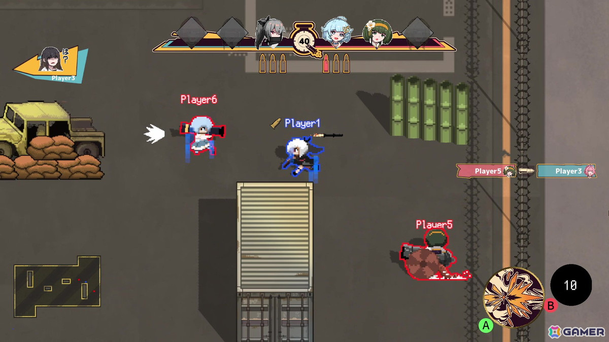 ドット絵の女子高生による3on3ドタバタ大砲バトル「砲撃少女」が5月15日にSteamにて販売！の画像6