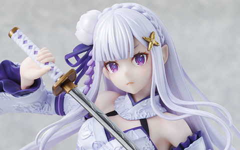 「Re:ゼロから始める異世界生活」エミリアが戦装束ver.で1/7スケールフィギュア化！