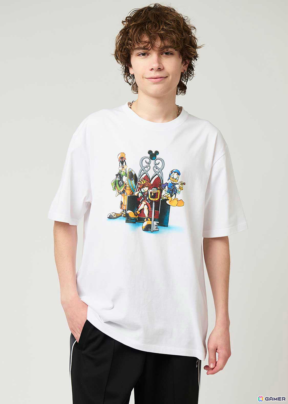 キングダムハーツ　Tシャツ 公式ボディタグ キングダムハーツ ゲームTシャツ L ブラック | 古着屋