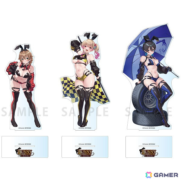 「バニーガーデン」花奈、凜、美羽香がレースクイーンに！抽選会も行われるポップアップストアが5月10日よりゲーマーズにて開催の画像