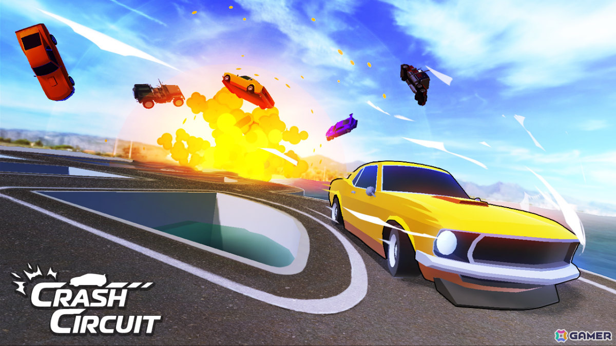 クラッシュしないようにタイミングよく車を発車させるハイパーカジュアルゲーム「クラッシュサーキット」が配信！の画像