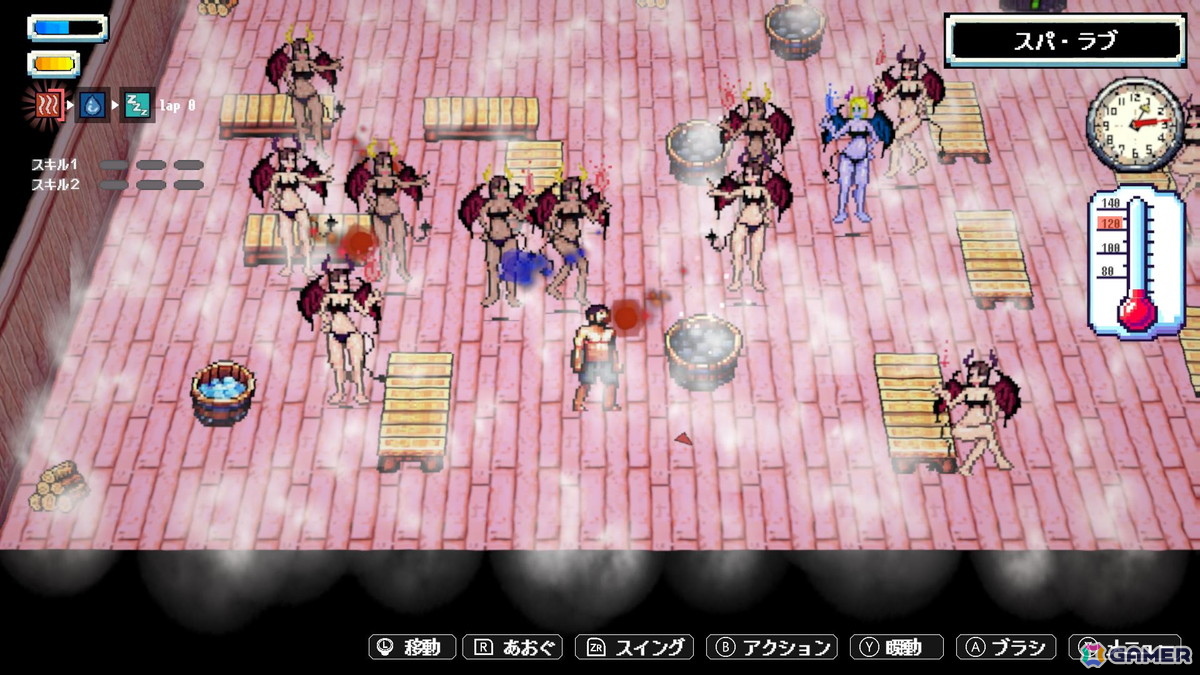 Switch版「Sauna of the DEAD」が5月22日に発売！魔界のサウナを舞台に熱波師となってゾンビたちを整えようの画像7