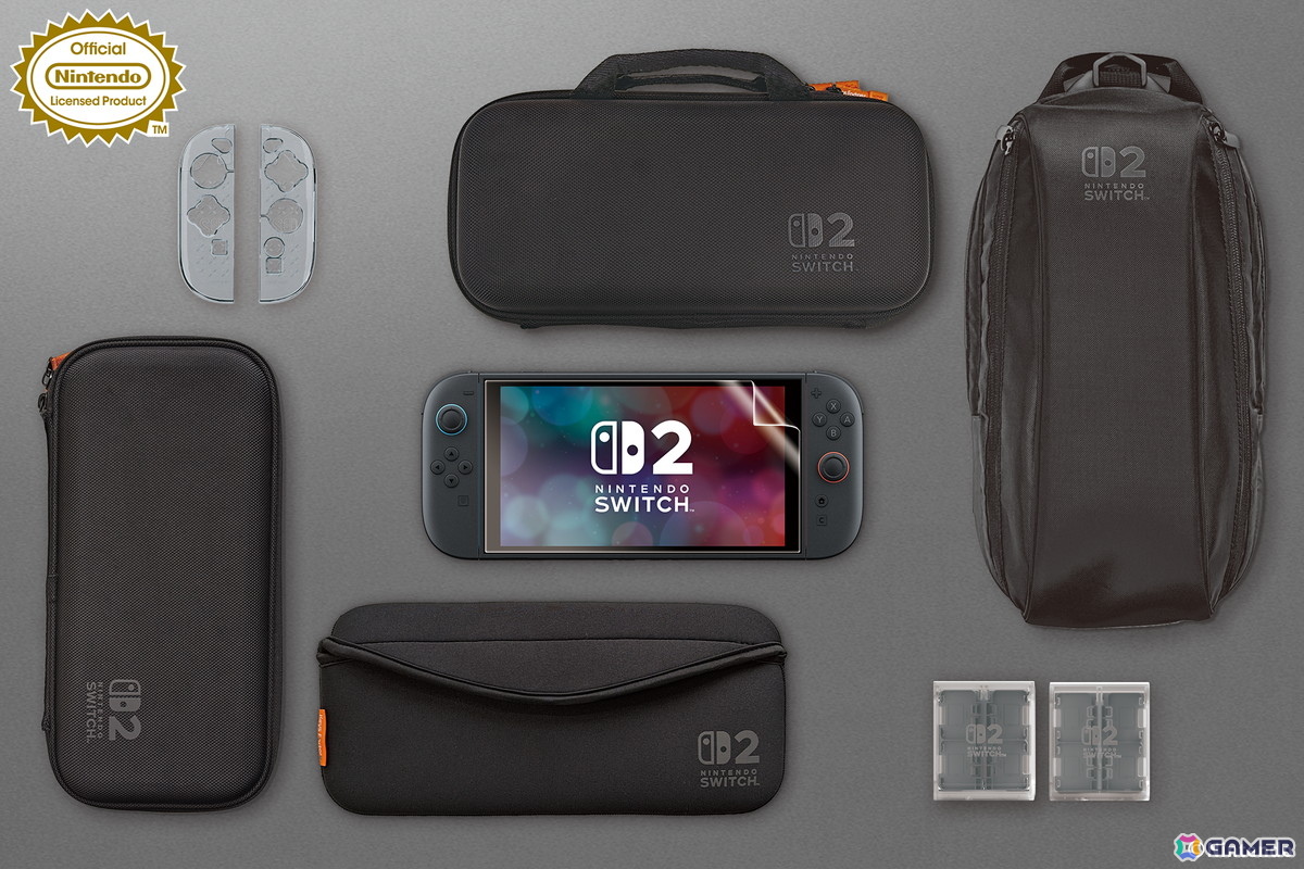 Nintendo Switch 2用のポーチやカバーなど任天堂公式ライセンス取得のキーズファクトリーによるゲームアクセサリーが予約受付中!の画像