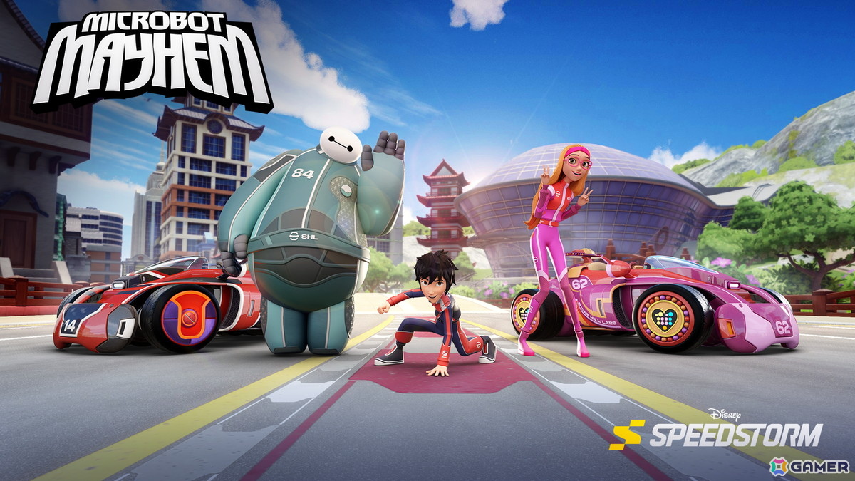「ディズニー スピードストーム」シーズン13のアップデート「マイクロボットメイヘム」が配信！「ベイマックス」をテーマにした世界がレーサーたちを迎えるの画像