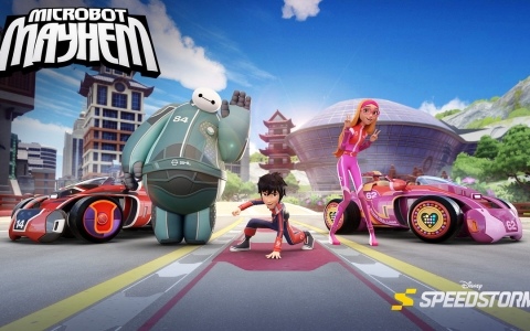 「ディズニー スピードストーム」シーズン13のアップデート「マイクロボットメイヘム」が配信！「ベイマックス」をテーマにした世界がレーサーたちを迎える