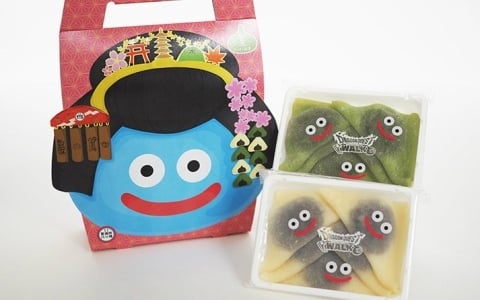 「ドラゴンクエストウォーク」リアルおみやげプロジェクト第七弾「スライム生八ッ橋（つぶあん入り）」の販売が5月16日より開始！