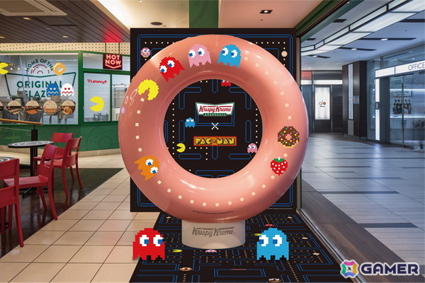 「パックマン」と「クリスピー・クリーム・ドーナツ」がコラボ！ゲームの世界観を表現したコラボドーナツ3種が5月14日より発売の画像