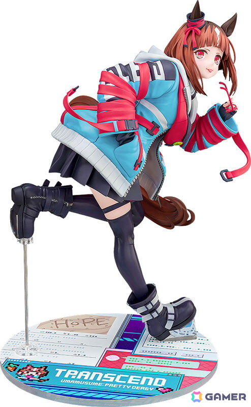 「ウマ娘 プリティーダービー」より勝負服姿の「トランセンド」が立体化！いたずらな表情と軽やかポージングに注目の画像3