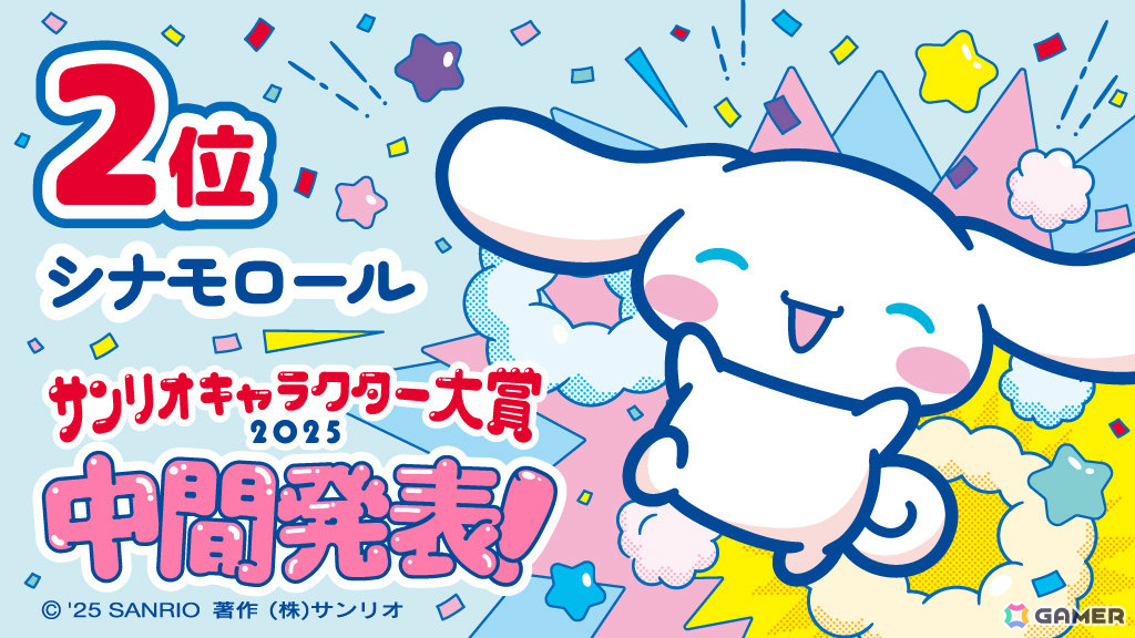 ポムポムプリンが首位をキープ！「2025年サンリオキャラクター大賞」中間順位が発表の画像