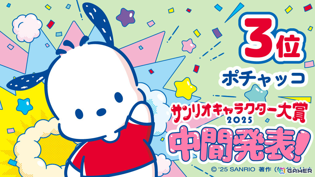ポムポムプリンが首位をキープ！「2025年サンリオキャラクター大賞」中間順位が発表の画像