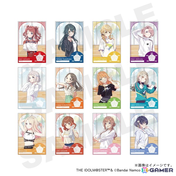 「学マス」ミニキャライラストのスタンプとフレーム切手セットが登場！スタンプは12人のアイドルごとに3種類展開の画像3