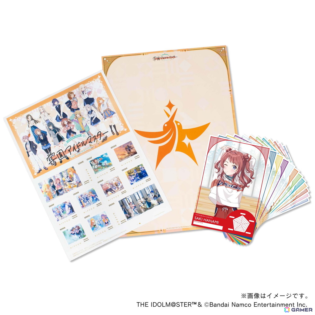 「学マス」ミニキャライラストのスタンプとフレーム切手セットが登場!スタンプは12人のアイドルごとに3種類展開の画像