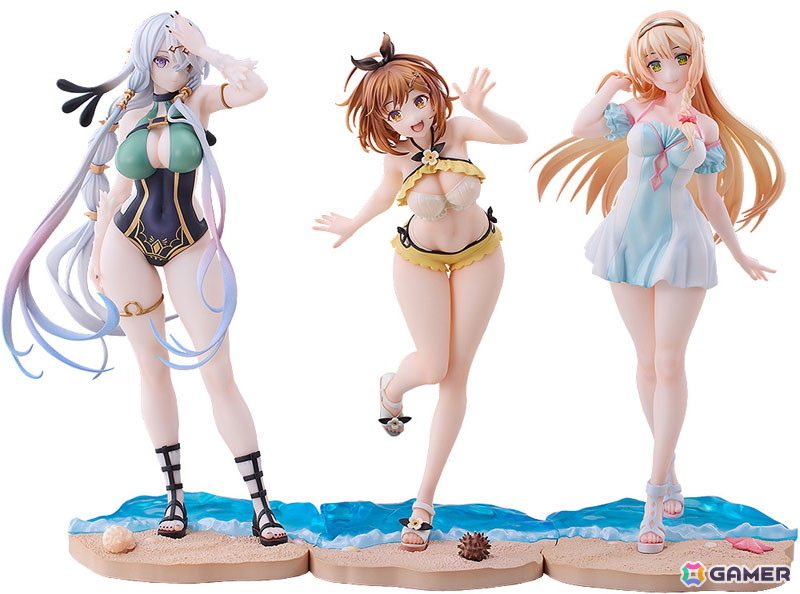 TVアニメ「ライザのアトリエ ～常闇の女王と秘密の隠れ家～」よりライザ、クラウディア、リラの3人が水着姿で1/7スケールフィギュアに！の画像