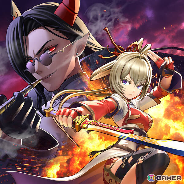 「フェスバ＋」剣客風ウェアのヴィルフリート（CV：子安武人）とマサムネ（CV：悠木碧）が主役のイベント「英雄活劇 風雲 護刀少女伝」が開催！の画像2
