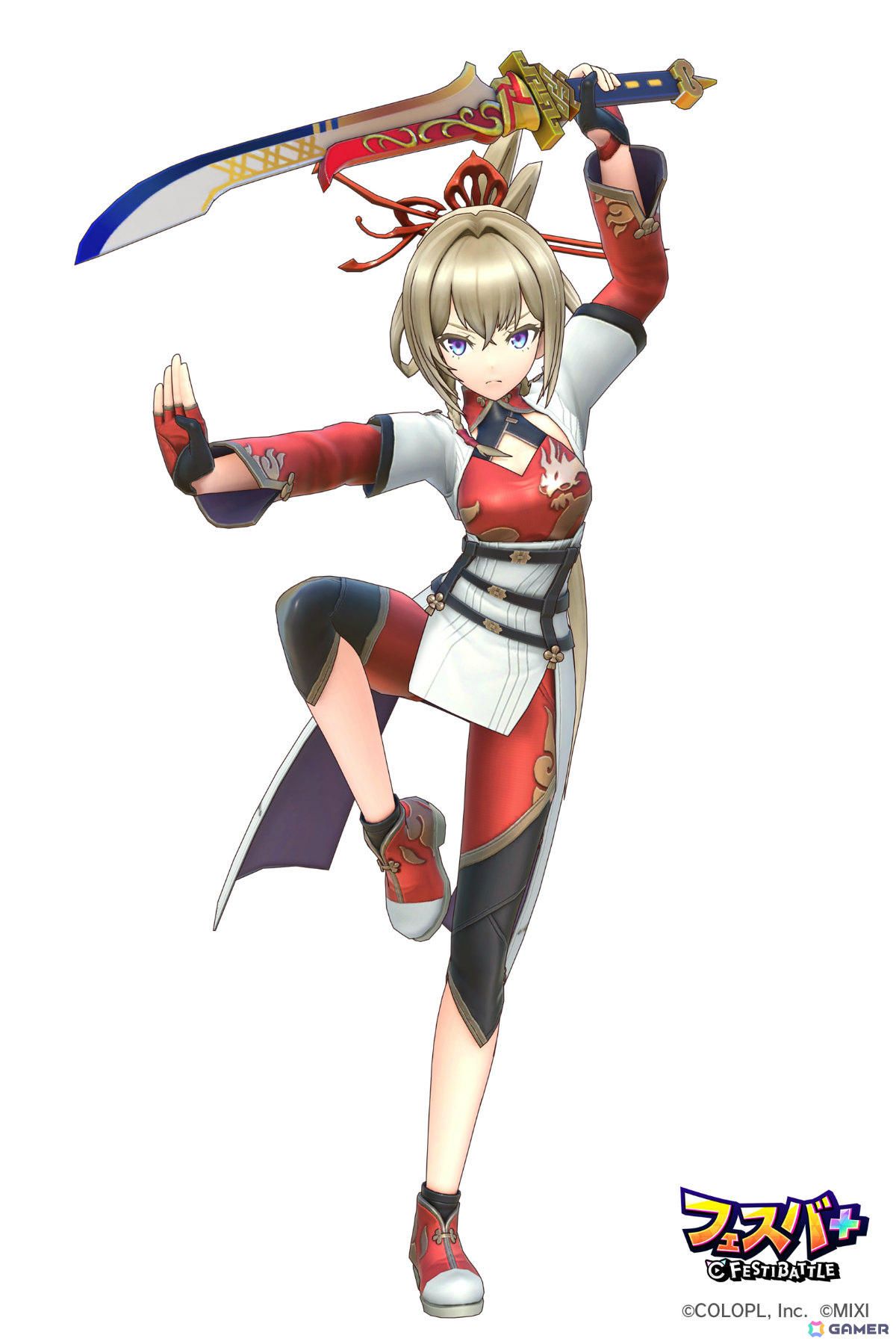 「フェスバ+」剣客風ウェアのヴィルフリート(CV:子安武人)とマサムネ(CV:悠木碧)が主役のイベント「英雄活劇 風雲 護刀少女伝」が開催!の画像