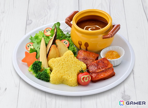 「Kirby Cafe」に「コックカワサキとくせいスパイシーカレープレート」と「クリーミィ☆ピンクラッシー」が5月21日から期間限定で登場！の画像2