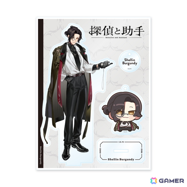 「にじさんじ」シェリン・バーガンディさんと三枝明那さんの「探偵と助手」グッズが5月15日18時より販売！探偵風グッズやぬいぐるみマスコットなどがラインアップの画像