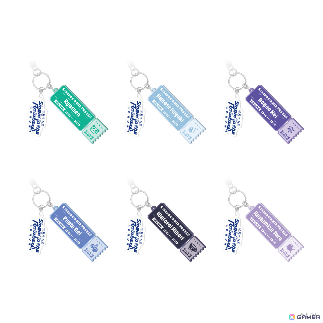 「にじさんじ WORLD TOUR 2025 Singin' in the Rainbow!」名古屋公演グッズの販売が5月16日18時よりにじさんじオフィシャルストアで開始!の画像