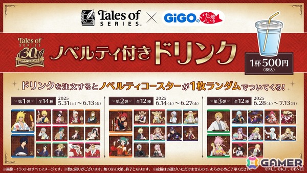 「テイルズ オブ」シリーズ×GiGOのたい焼きコラボが5月31日より順次開催！トクナガ、ルル、ノルミンをモチーフにした「テイルズ オブ焼き」が販売の画像2