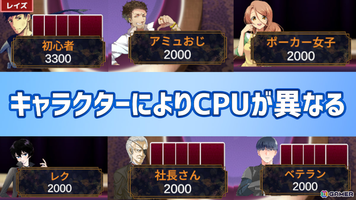 弱い手を目指すドローポーカーゲーム「最弱ポーカー 2-7TripleDraw」iOS版が配信！敵のプレイスタイルを分析しチップを奪えの画像3