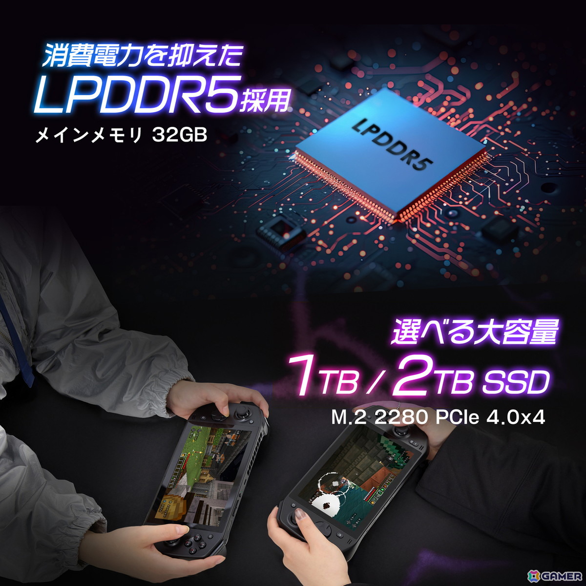 日本ブランド初のポータブルゲーミングPC「TENKU LUNA」が5月30日に発売！AMD Ryzen 7 7840Uを搭載の画像5