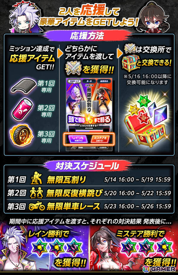 「白猫プロジェクト NEW WORLD'S」ミステア（CV：釘宮理恵）とレイン（CV：木村良平）の戦いを描くイベント「Devils vs Scarlet」が開催！の画像4