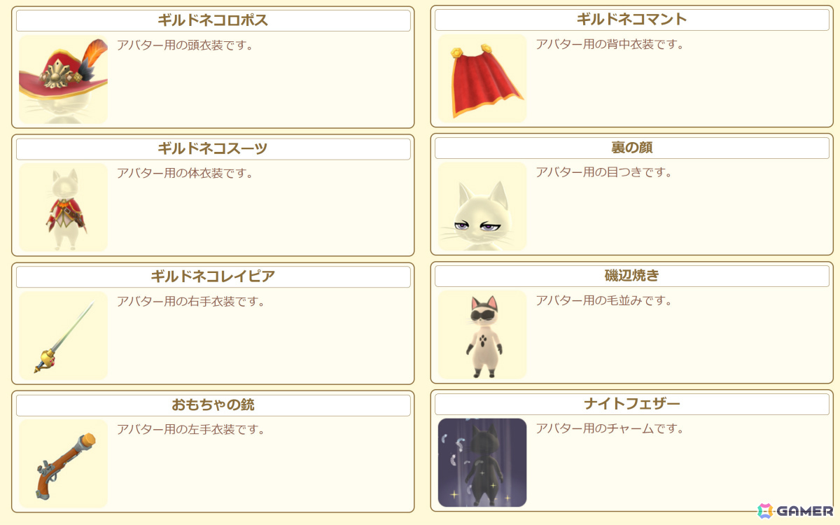 イベント報酬一覧