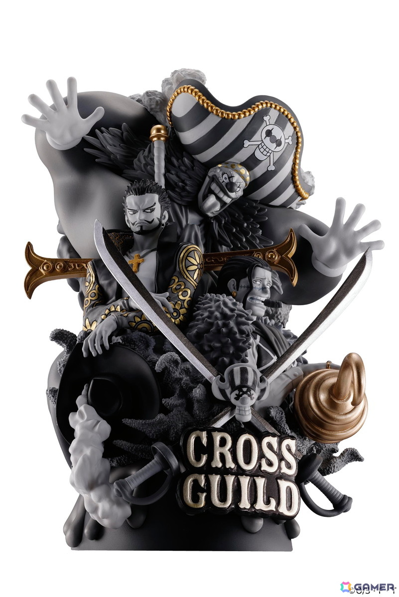 TVアニメ「ONE PIECE」とmastermind JAPANのコラボによる“クロスギルド”のモノクロフィギュアが5月19日よりZOZOVILLA限定で受注販売！の画像