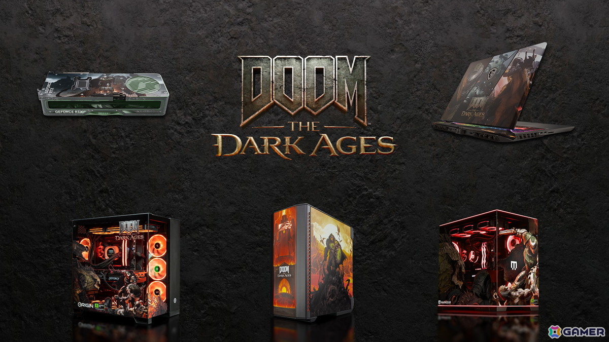 「DOOM:The Dark Ages」仕様のRTX 5080搭載PCなどが当たるキャンペーンが開催!日本からはRTX 5080搭載ノートPCとGPUに応募可能の画像