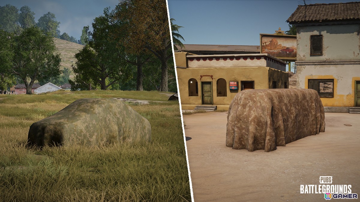 「PUBG」Taegoマップの地形破壊機能や新アイテム「車両用カモフラージュネット」を追加するアップデートが配信!の画像